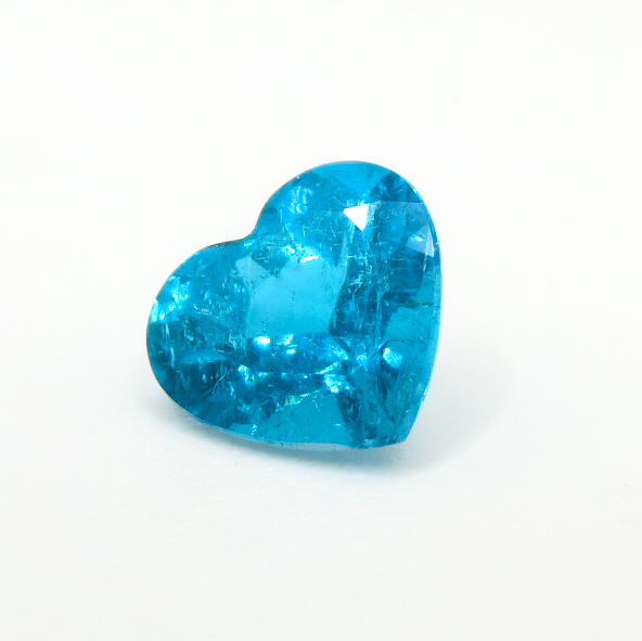 ブラジル産ハートシェイプパライバトルマリンルース PA 0.875ct GIA